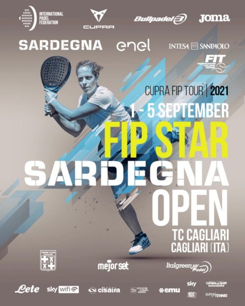 Padel, al via il FIP STAR Sardegna Open 2021. Semifinali e finali domenica 5 settembre al TC Cagliari