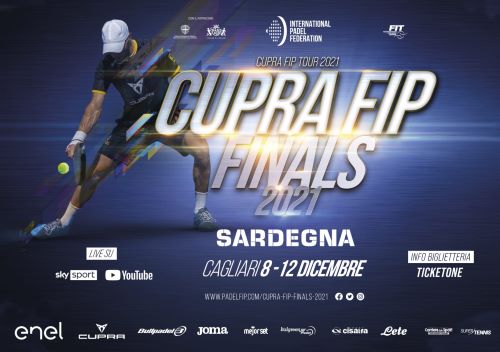 Padel, appuntamento dal 6 al 12 dicembre con le “Cupra FIP Finals” a Cagliari