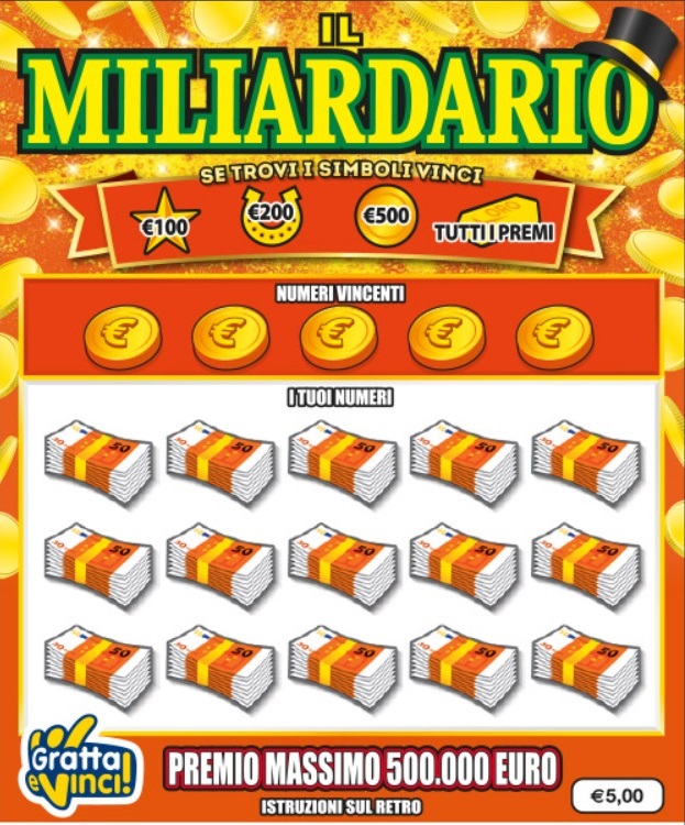 Gratta e Vinci Il Miliardario | AGIMEG Gratta e Vinci Il Miliardario