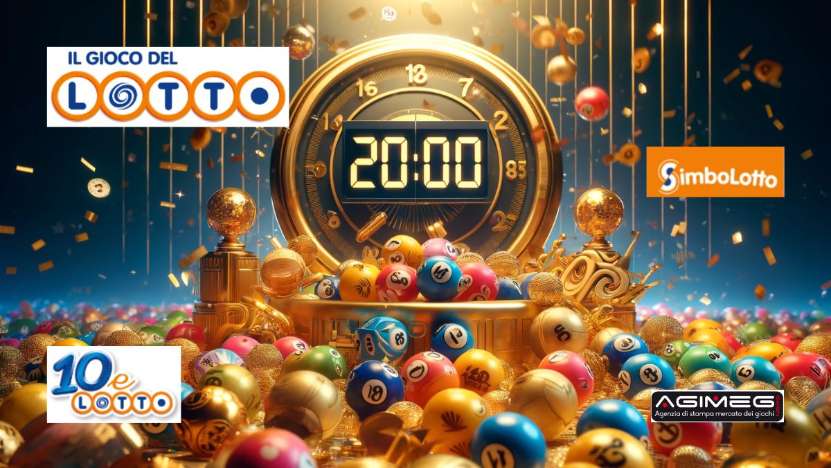 Lotto 10eLotto Simbolotto diretta estrazioni numeri vincenti | AGIMEG Lotto Numero Oro 10eLotto Simbolotto estrazione oggi diretta