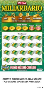 Mega Miliardario New Gratta e Vinci | AGIMEG Mega Miliardario New Gratta e Vinci