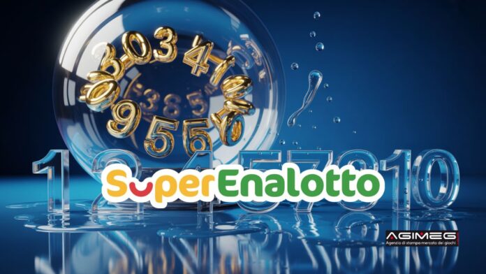 SuperEnalotto 2026 anomaly: the mystery of low numbers Conceptual infographic on SuperEnalotto 2026 statistics, showing numbers from 1 to 10 frozen and coloured lottery balls.